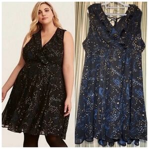 Torrid constellation zodiac dress sz 18